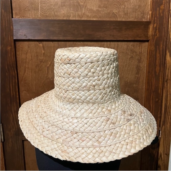 Cult Gaia Natural Straw Wide-Brim Hat - Picture 4 of 4